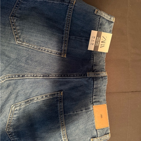 BN Zara Mid Rise Wide Leg Jeans - Picture 6 of 7